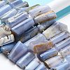 Natural Blue Lace Agate Beads Strands G-M406-C01-3