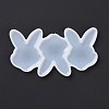 DIY Rabbit's Head Lollipop Making Silhouette Silicone Molds X-DIY-E051-02-3