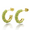 Brass Stud Earrings EJEW-S209-10C-1