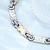 201 Stainless Steel Link  Chain Bracelets BJEW-B078-156GP-5