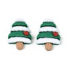 Christmas Opaque Resin Cabochons RESI-ZX017-77-1