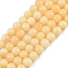 Natural Yellow Calcite Beads Strands G-C251-A01-10mm-2