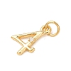 Brass Micro Pave Cubic Zirconia Pendants KK-D019-28G-04-2
