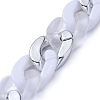 Handmade Acrylic Curb Chains AJEW-JB00628-03-3