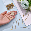 30Pcs 304 Stainless Steel Curb Chain Extender STAS-BM0001-08-3