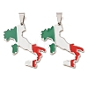 304 Stainless Steel & Enamel Pendants SA-CBA6ECE-01C-P-1