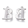 Tarnish Resistant 304 Stainless Steel Charms STAS-H112-B-P-2