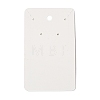 Rectangle Paper One Pair Earring Display Cards with Hanging Hole CDIS-C005-01-2