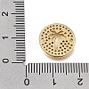 Brass Micro Pave Clear Cubic Zirconia Connector Charms CU-CBAA556-04C-3