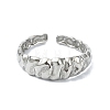 304 Stainless Steel Cuff Rings for Women RJEW-M019-34P-2