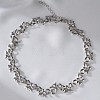Zinc Alloy Bowknot Link Chain Necklaces for Women WGC55C3-01-4
