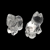 Natural Quartz Crystal Carved Half Hole Beads G-K367-02B-2