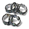 Natural Abalone Paua Shell Stretch Beaded Stretch Bracelets for Women BJEW-A151-01-2