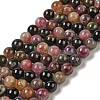 Natural Tourmaline Round Bead Strands G-F269-05-6mm-1