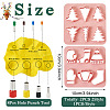  Christmas Theme ABS Plastic Plasticine Tools CELT-TA0001-01-11