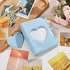 3 Inch PVC Mini Heart Hollow Photocard Holder Book AJEW-WH0038-65P-03-4