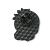 Black Alloy Brooches JEWB-G036-09D-2