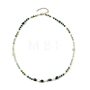 Mixed Gemstone & Natural Freshwater Pearl Beaded Necklaces NJEW-JN06468-02-3