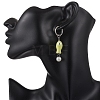 Handmade Porcelain Hoop Earrings EJEW-JE06953-3
