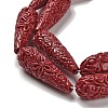 Synthetic Coral Carved Beads Strands CORA-C003-09A-02-3