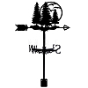 Orangutan Iron Wind Direction Indicator AJEW-WH0265-017-1