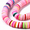 Handmade Polymer Clay Beads Strands CLAY-R089-8mm-098-2