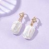 Rectangle Natural Keshi Pearl Dangle Earrings EJEW-JE06978-1