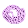 Painted Glass Bead Strands X-DGLA-S071-6mm-B38-2