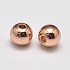 Rack Plating Brass Round Spacer Beads X1-KK-I601-6mm-RG-RS-1