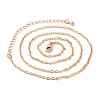 Brass Cable Chain Necklaces NJEW-H032-03G-2