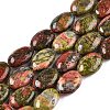 Natural Unakite Beads Strands G-M206-53-4