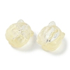 Transparent Spray Paint Glass Beads GLAA-H035-01G-2