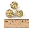 Brass Rhinestone Beads RSB082-NFG-4