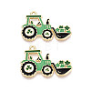 Saint Patrick's Day Alloy Enamel Pendants ENAM-T024-50A-G-1