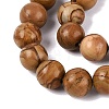 Natural Wooden Jasper/Wood Lace Stone Beads Strands G-Q601-13A-04-4