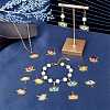 28pcs 7 colors Alloy Enamel Pendants ENAM-SC0002-45-5