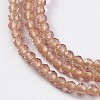 Glass Beads Strands EGLA-E057-02B-11-3