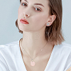 20Pcs Natural Rose Quartz Pendants G-BBC0001-50D-5