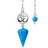 Synthetic Turquoise Dowsing Pendulum Big Pendants PW-WG0D6A7-11-1