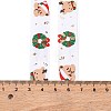 5 Yards Christmas Polyester Printed Grosgrain Ribbon OCOR-A008-01D-4