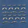 75Pcs 3 Styles Tibetan Style Alloy Fairy Wing Beads TIBEB-FS0001-15-9