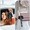 24Pcs Polyester & Rhinestone Keychains KEYC-TW0001-01-6
