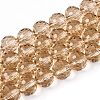 Transparent Glass Bead Strands GLAA-R095-10mm-40-1