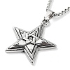 Tibetan Style Alloy Pendant Necklaces LS-NJEW-P284-05AS-1
