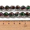 Two Tone Resin Beads Strands GLAA-T035-02H-4