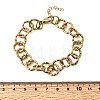 Textured 304 Stainless Steel Rolo Chain Bracelets for Women BJEW-A157-01G-5