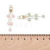 Natural Mixed Gemstone Dangle Pendants PALLOY-JF05233-4