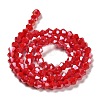 Opaque Solid Color Electroplate Glass Beads Strands X1-GLAA-F029-P4mm-A02-2