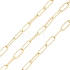 Rack Plating Brass Paperclip Chains CHC-K013-06A-4