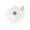 Natural Quartz Crystal Faceted Pendants G-C274-03-G09-2